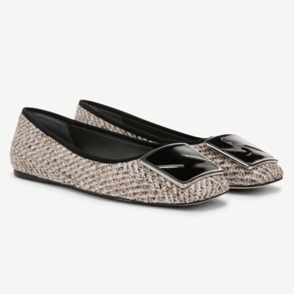 new SARTO by Franco Sarto Flexa Amaya 3 Ballet Flats in Black Multi Tweed 2… - Picture 1 of 7
